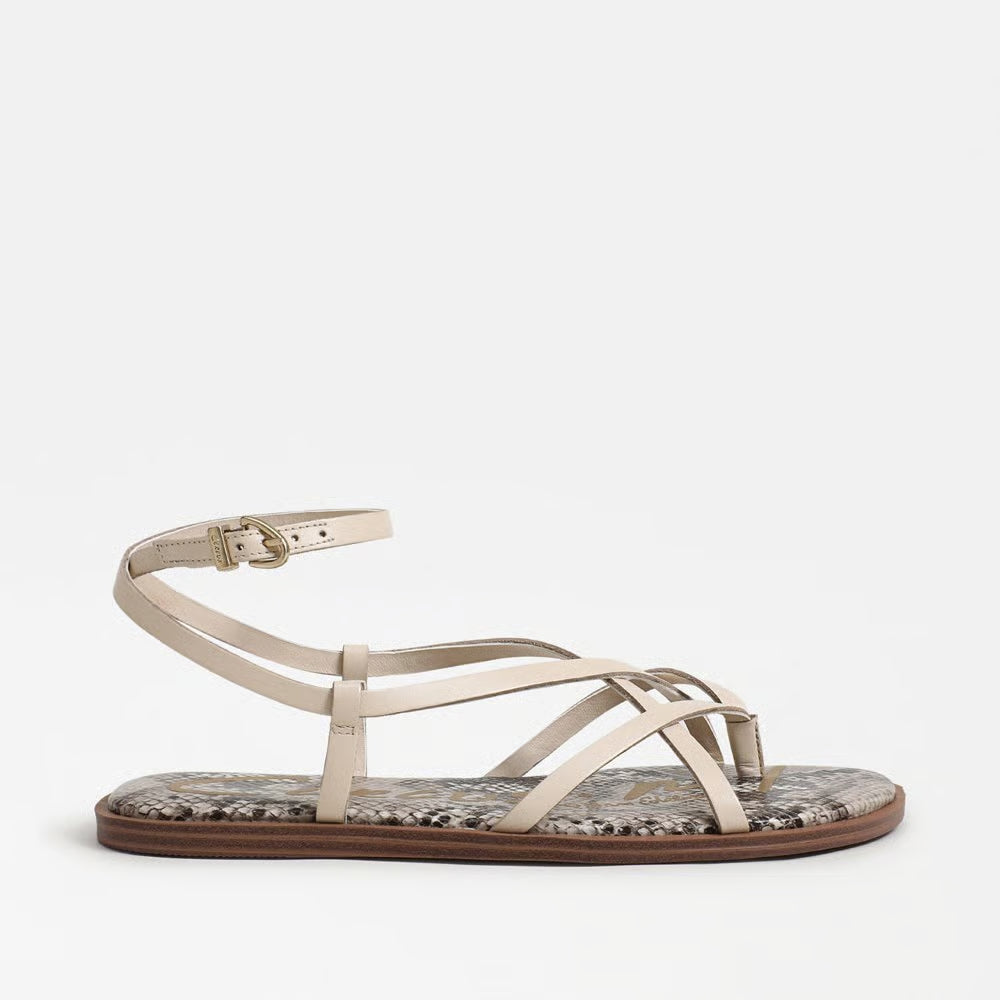 Dakota Ankle Strap Sandal - Vanilla Bean Leather