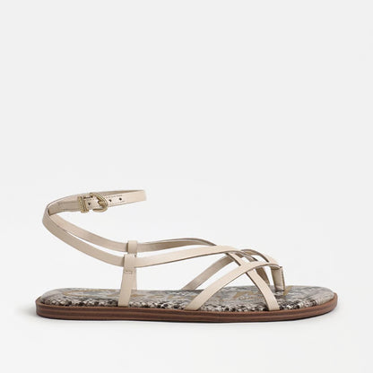 Dakota Ankle Strap Sandal - Vanilla Bean Leather
