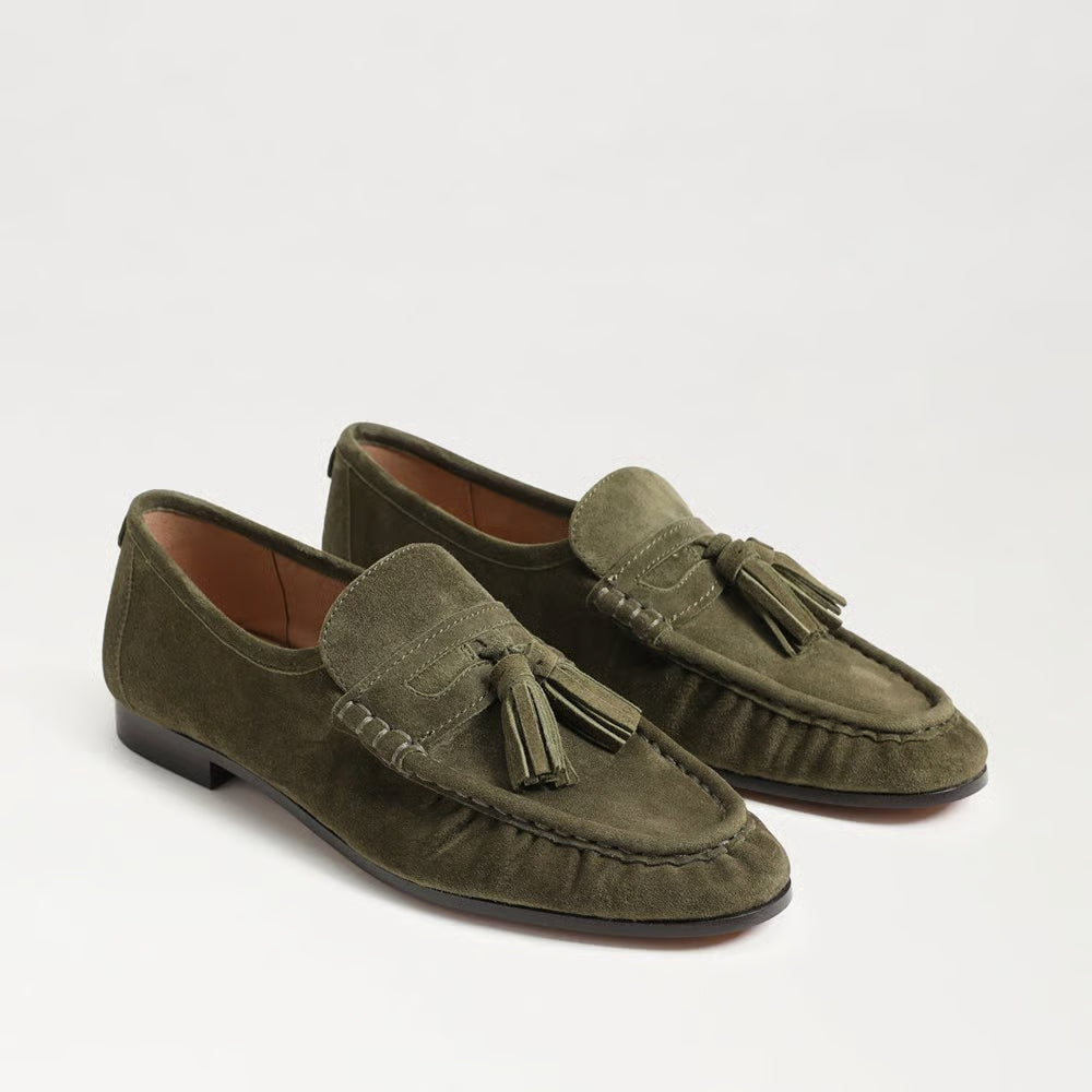 Lana Tassel Loafer Shoe - Olive Branch Suede