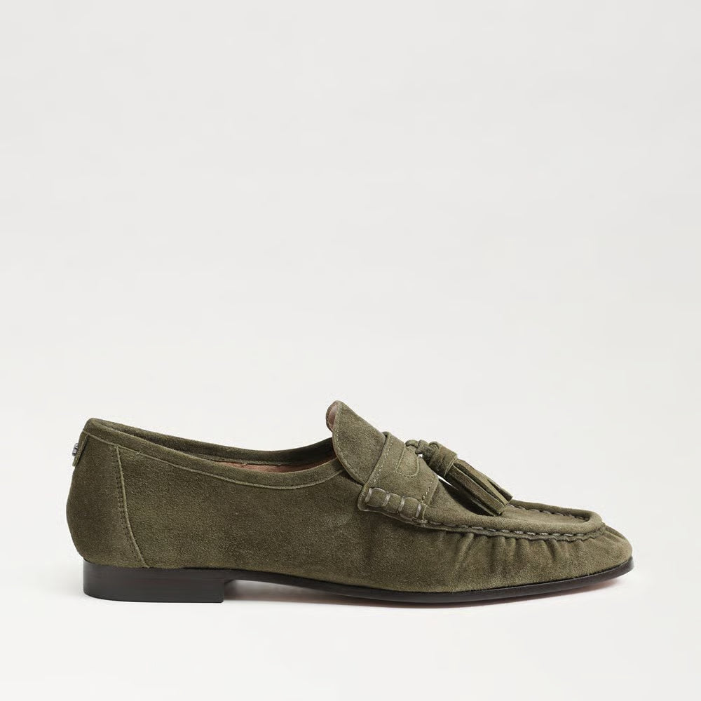 Lana Tassel Loafer Shoe - Olive Branch Suede
