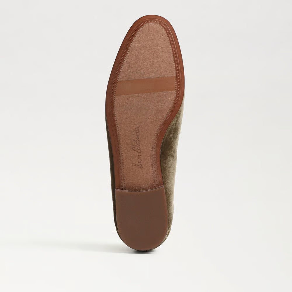 Loraine Bit Loafer Shoe - Brown Mushroom Velvet