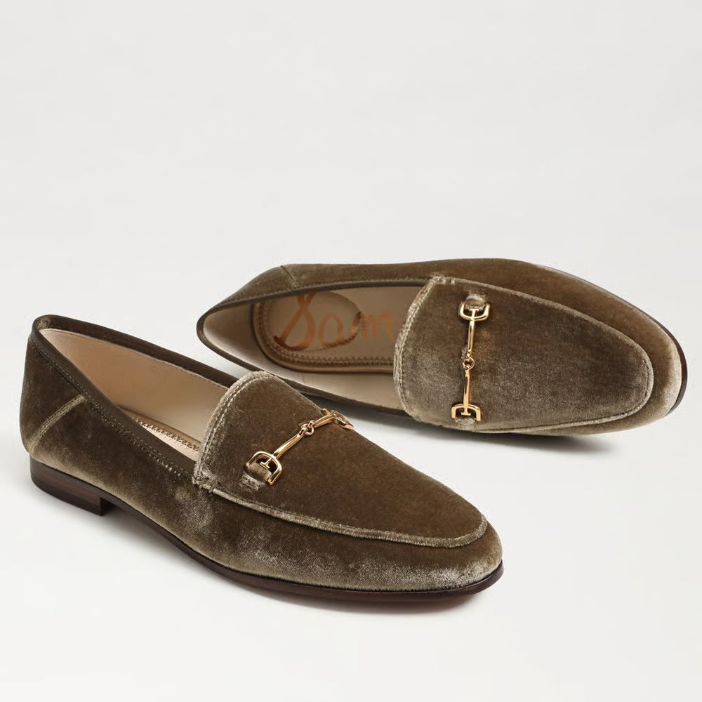 Loraine Bit Loafer Shoe - Brown Mushroom Velvet