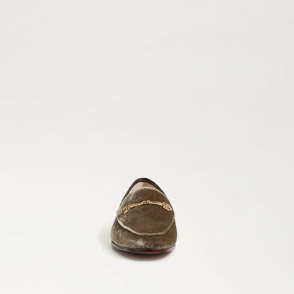 Loraine Bit Loafer Shoe - Brown Mushroom Velvet