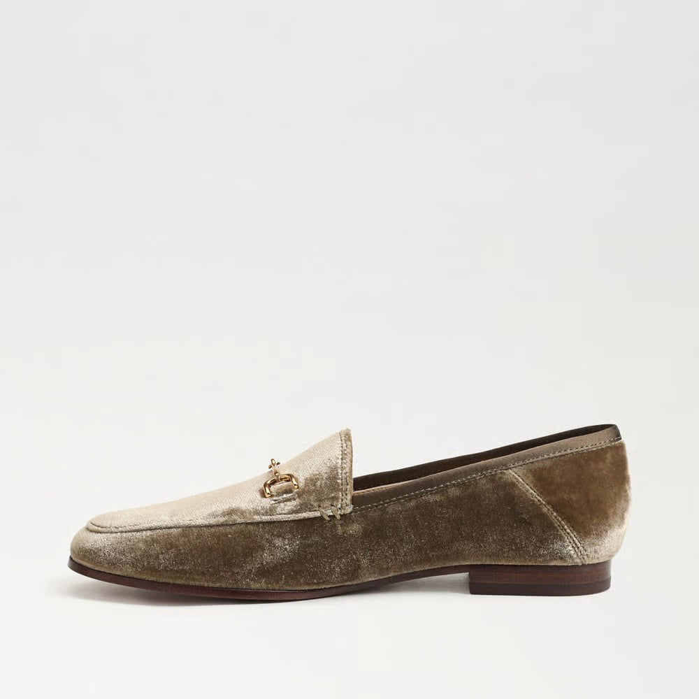 Loraine Bit Loafer Shoe - Brown Mushroom Velvet