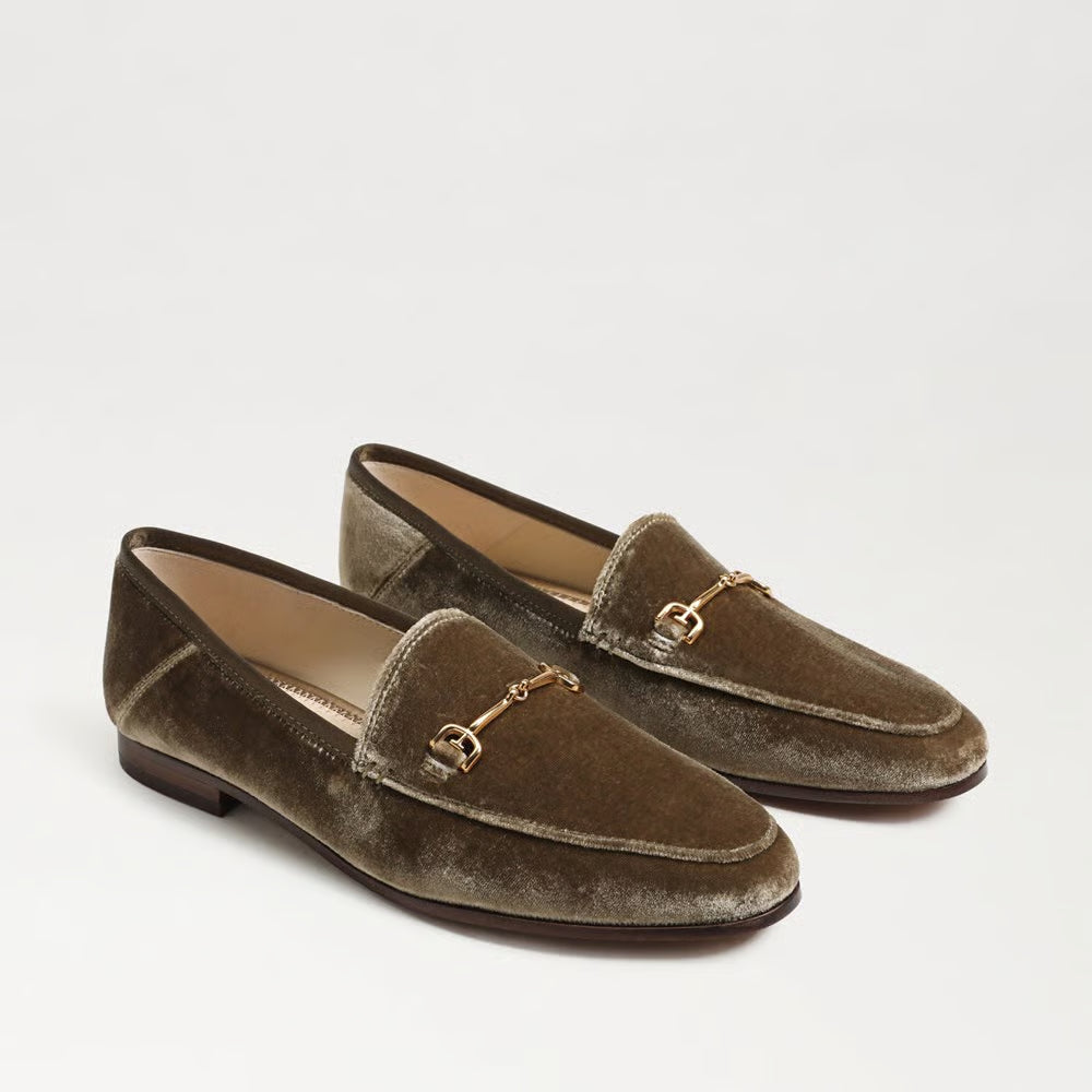Loraine Bit Loafer Shoe - Brown Mushroom Velvet