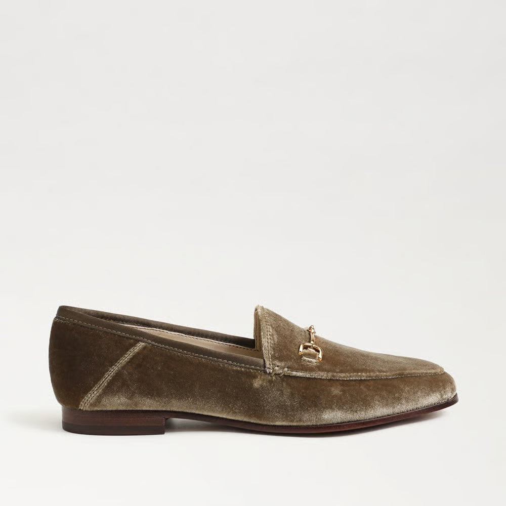 Loraine Bit Loafer Shoe - Brown Mushroom Velvet