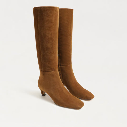 Perla Knee High Boot - Warm Nutmeg Suede