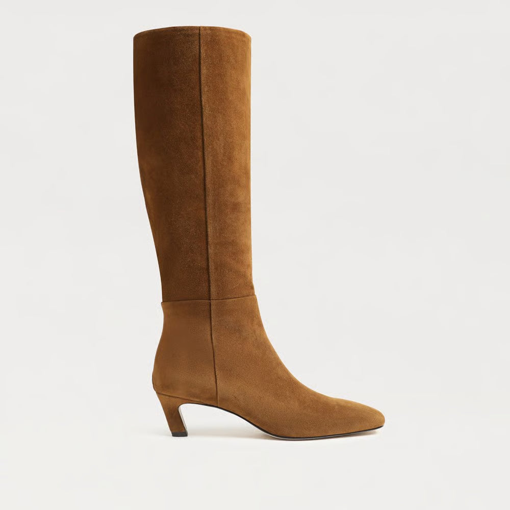 Perla Knee High Boot - Warm Nutmeg Suede