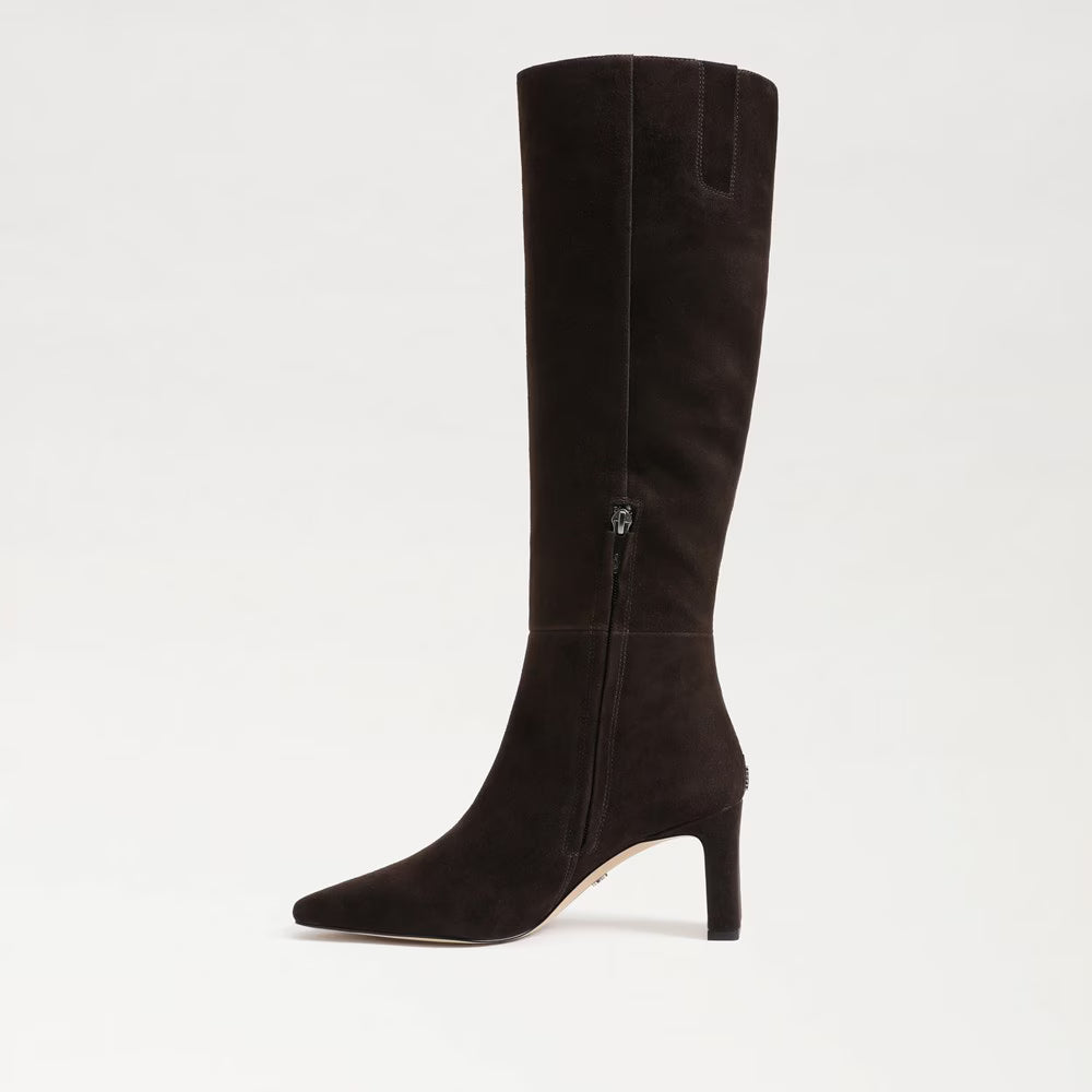 Sam Edelman Sylvia Knee High Boot - Chocolate Brown Suede