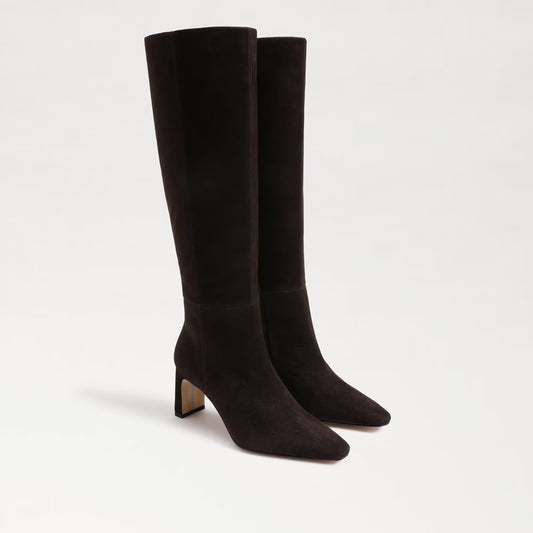 Sam Edelman Sylvia Knee High Boot - Chocolate Brown Suede