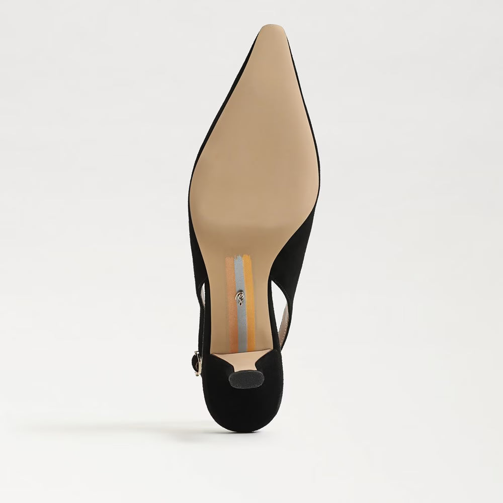 Sam Edelman Bianka Slingback Pump - Black Suede