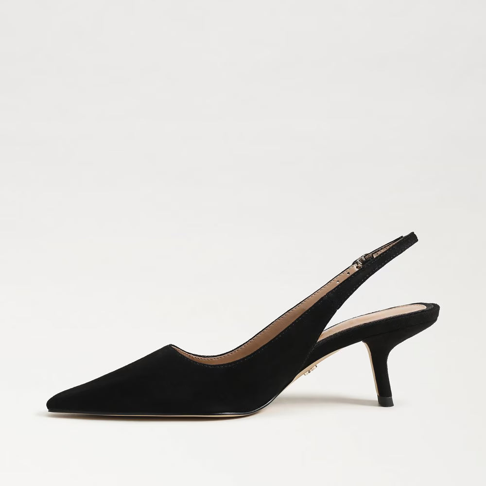 Sam Edelman Bianka Slingback Pump - Black Suede