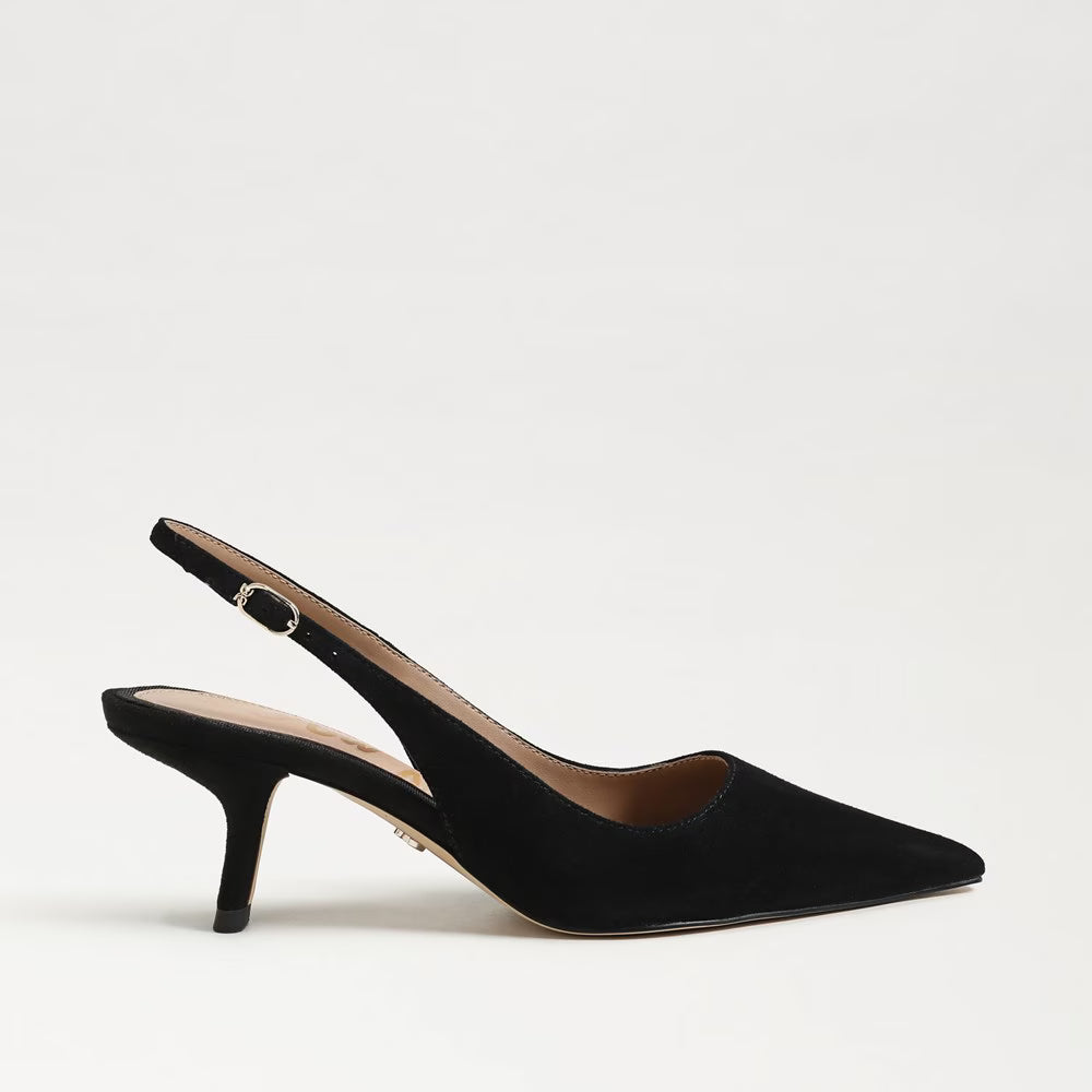 Sam Edelman Bianka Slingback Pump - Black Suede