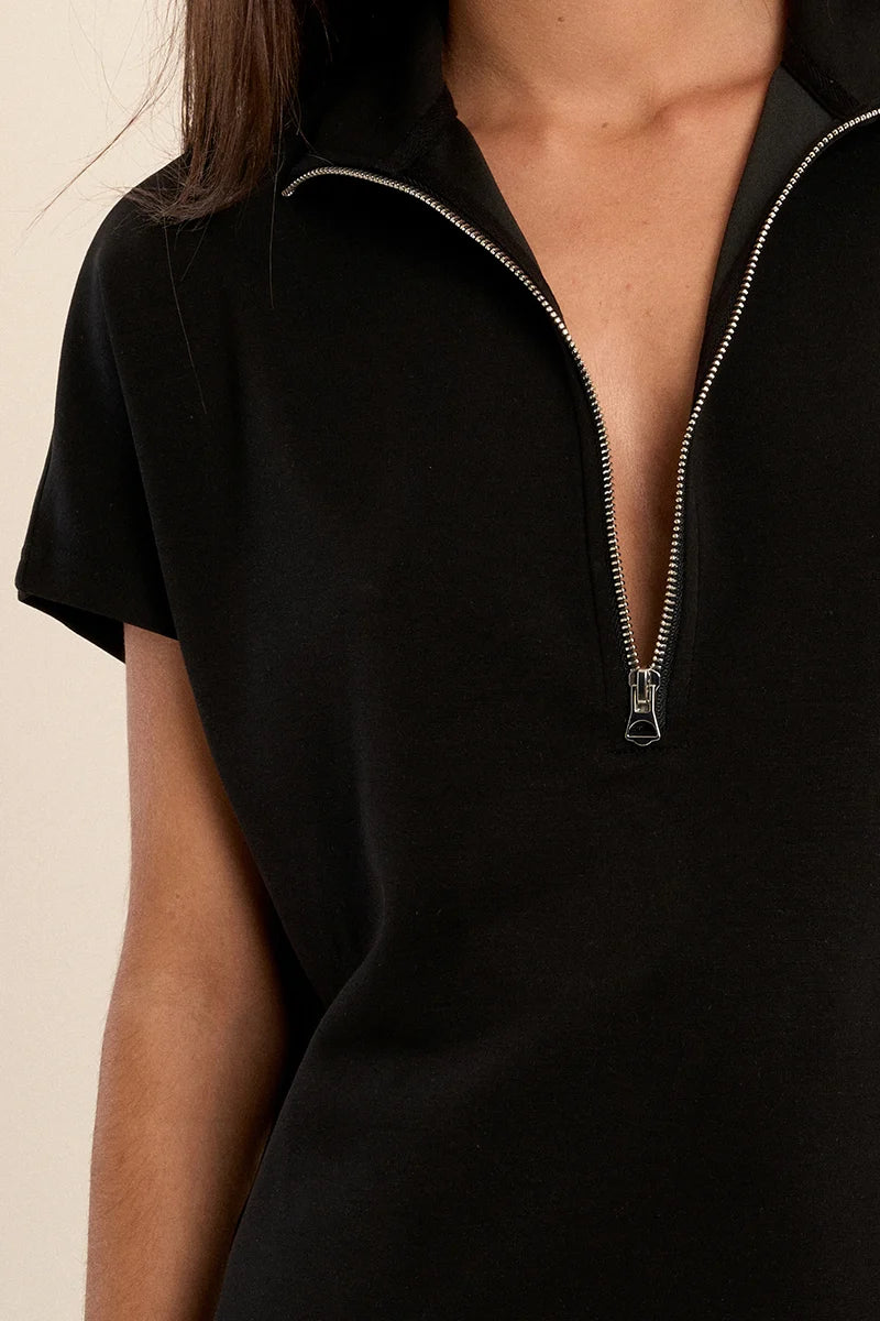 Gala Short Sleeve Sweatshirt - Black