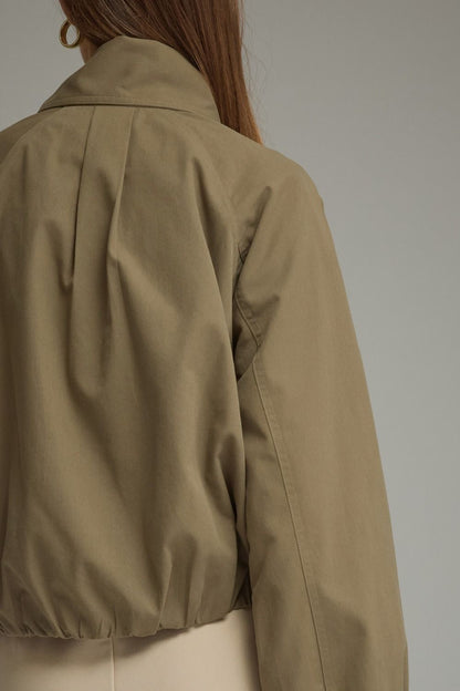 Scarf Detail Jacket - Olive