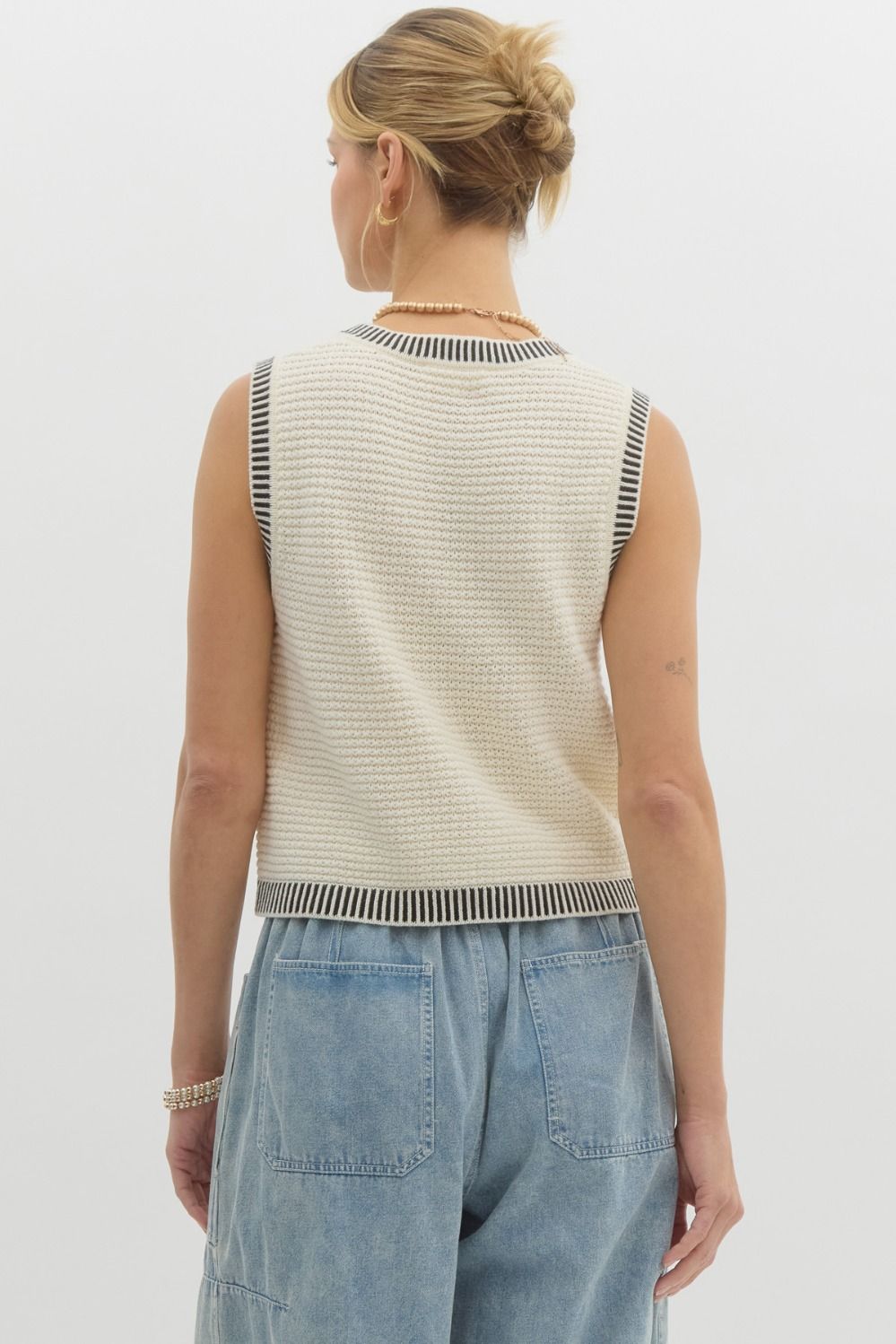 Mini Pocket Vest - Cream