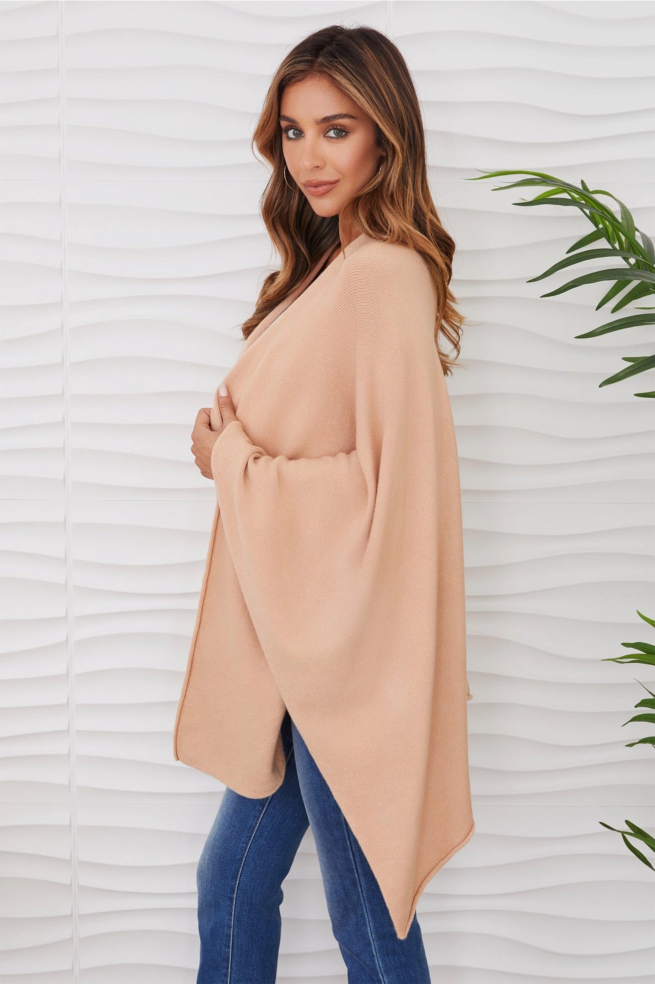 Dolman Open Cardigan - Caramel
