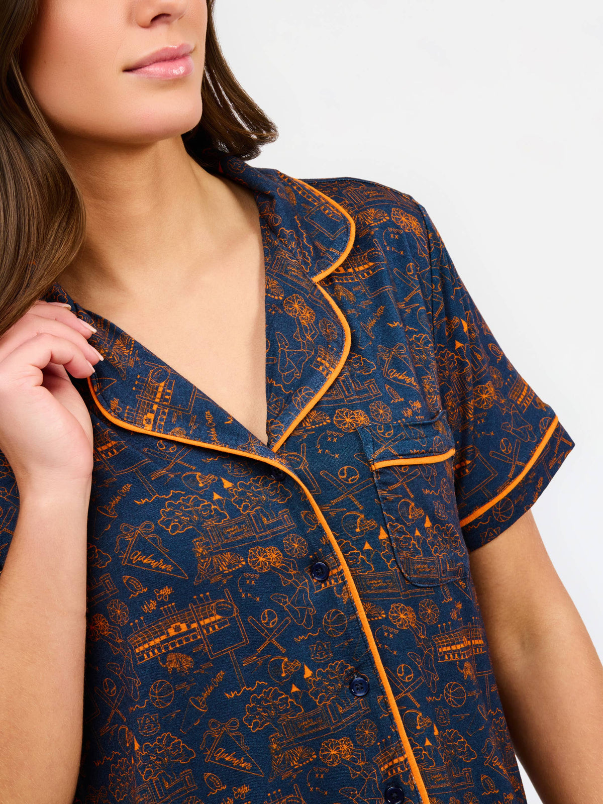 Charlotte Pajamas - Team Toile Auburn
