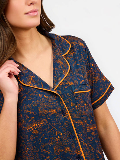 Charlotte Pajamas - Team Toile Auburn