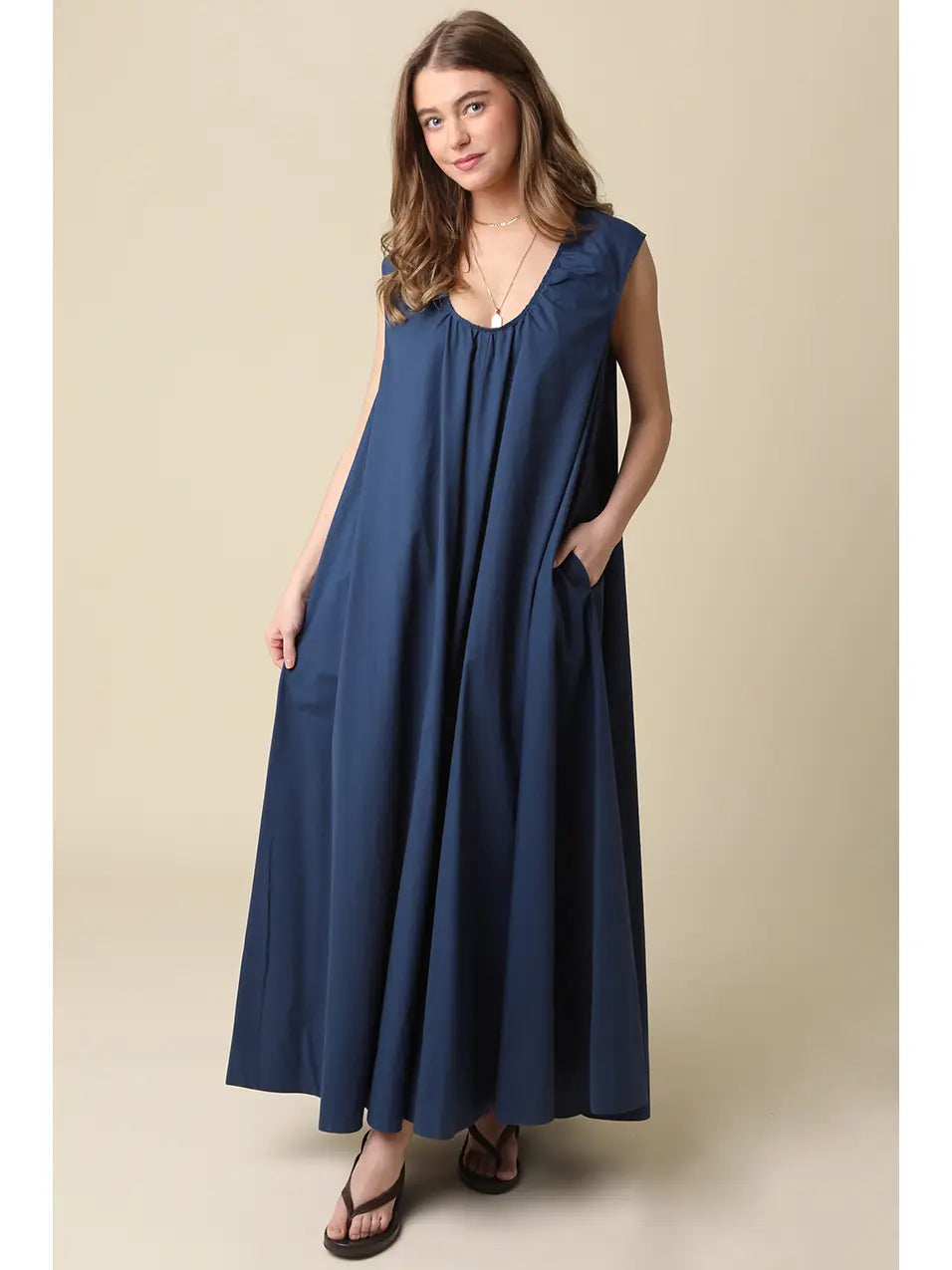 Lina Maxi Dress - Navy