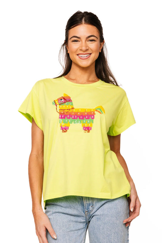 Queen of Sparkles Green Piñata Tee Shirt