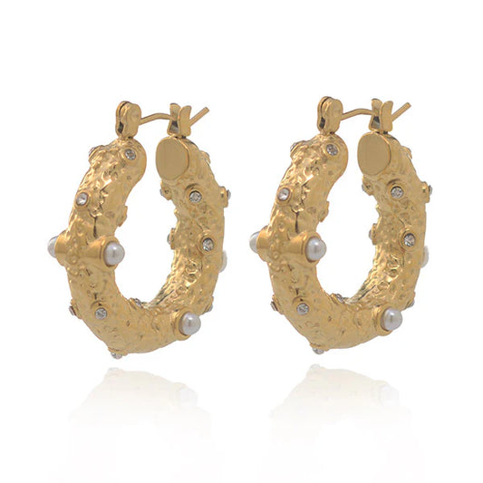 Flaunt Hoop Earrings - Gold