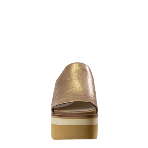 Naked Feet Flow Platform Sandal - Gold