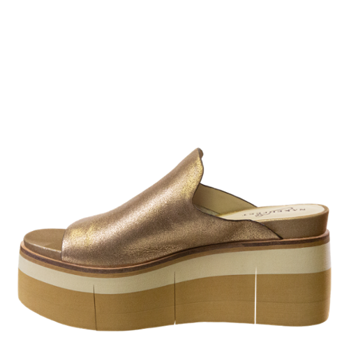 Naked Feet Flow Platform Sandal - Gold