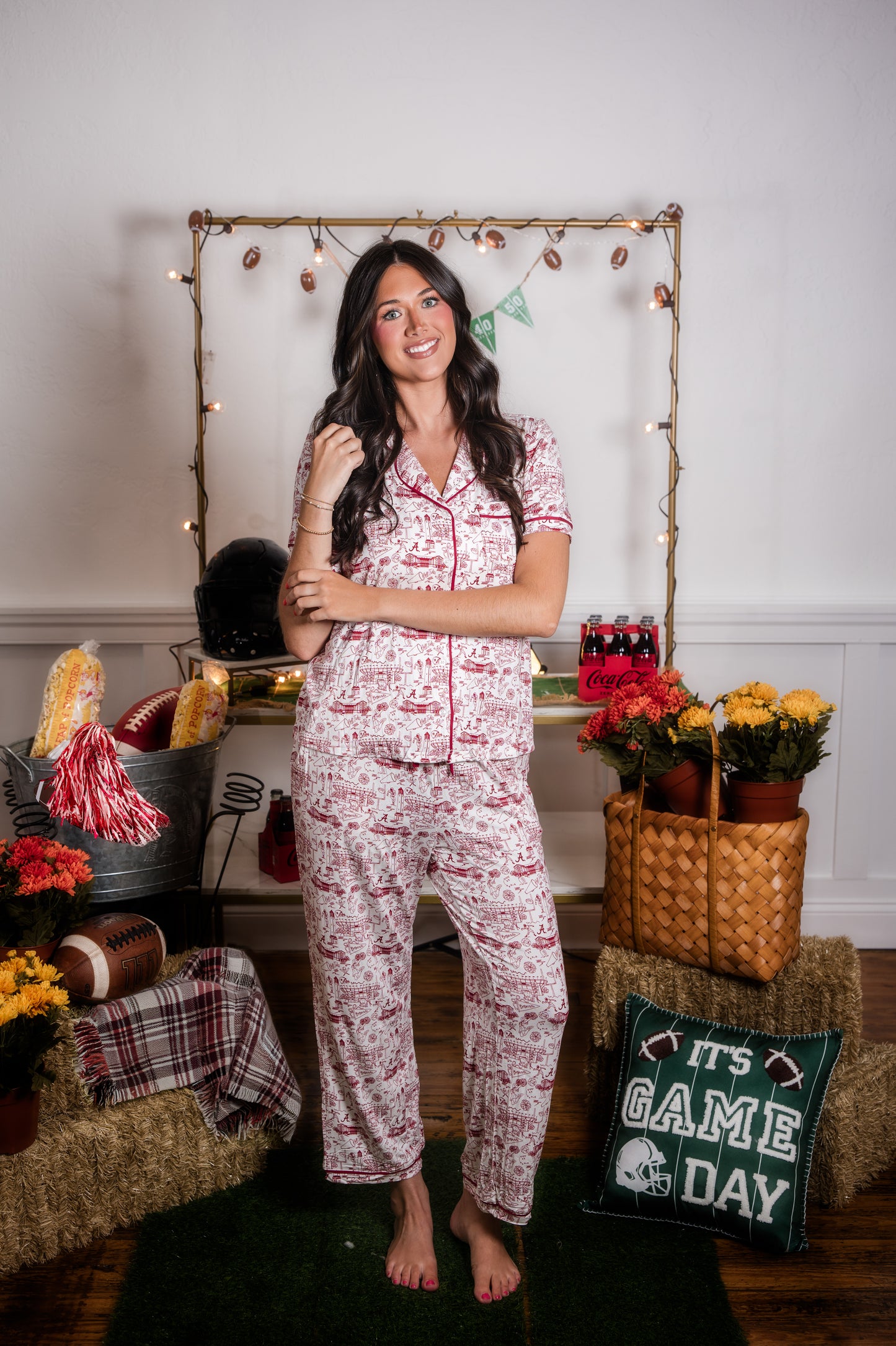 Charlotte Pajamas - Team Toile Alabama