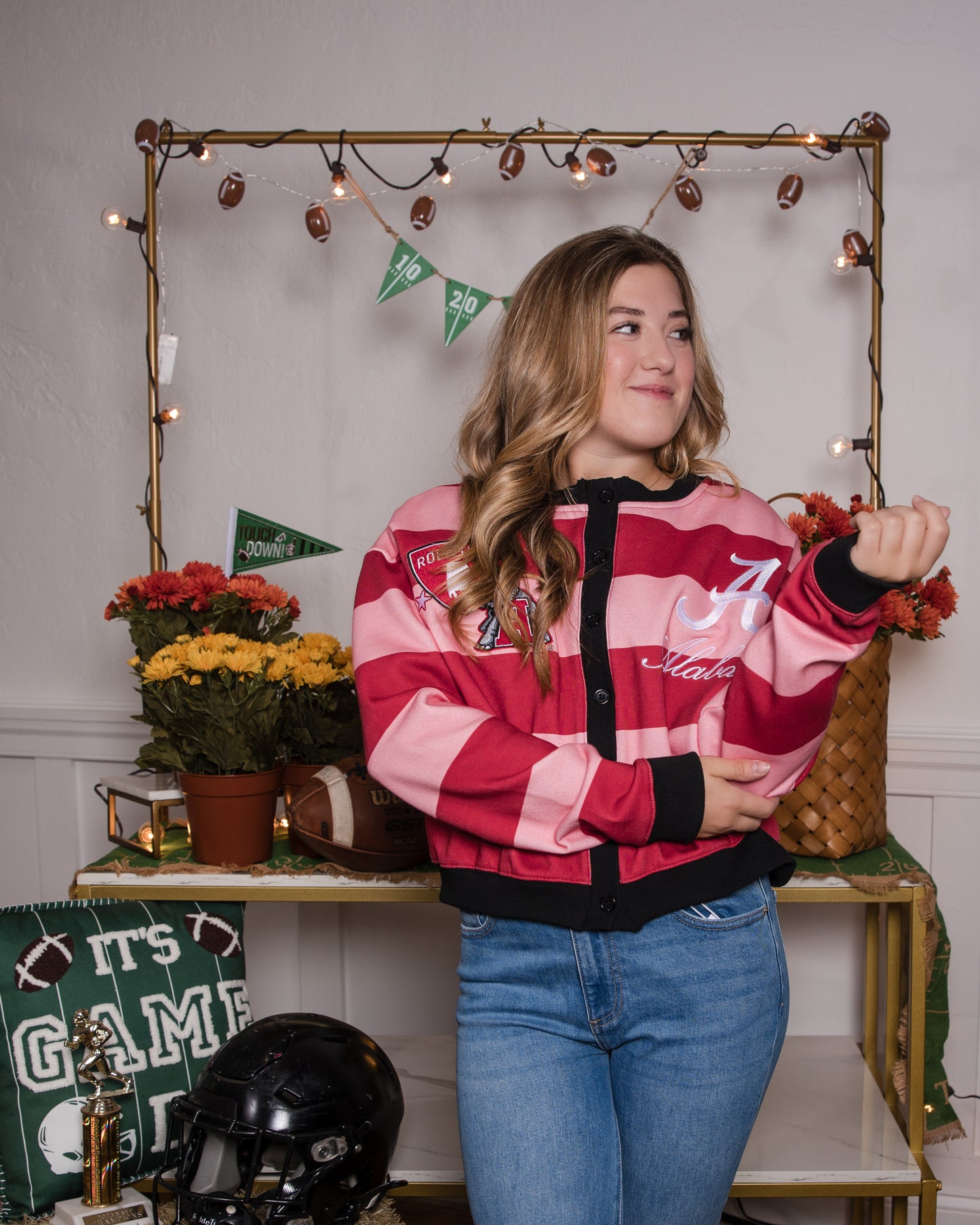 Playbook Patch Cardigan - Alabama