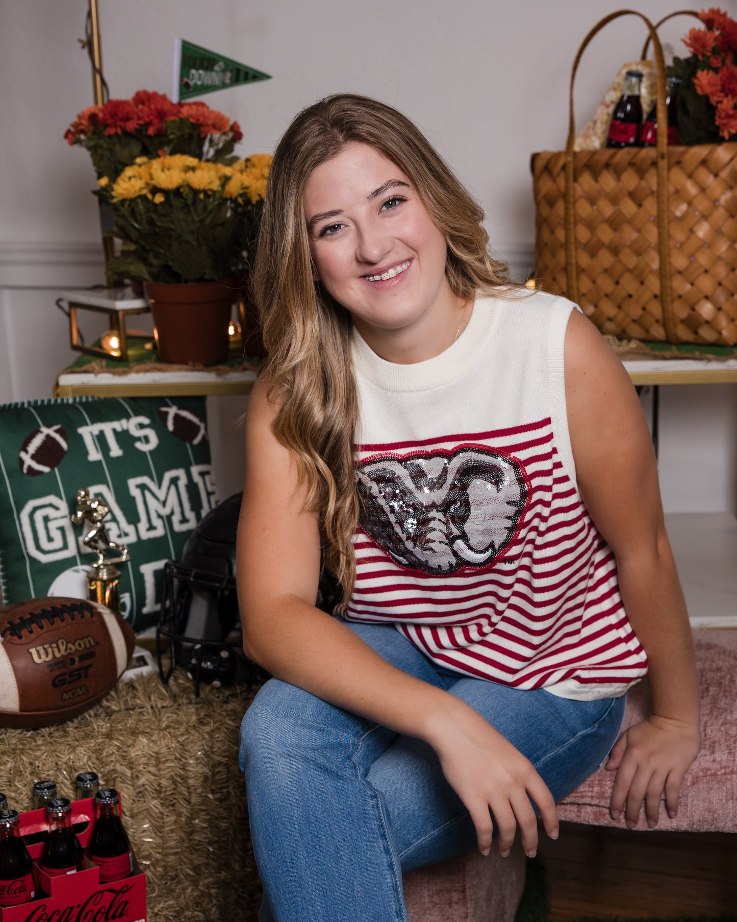 Queen of Sparkles Licensed Alabama Knit Tank Top