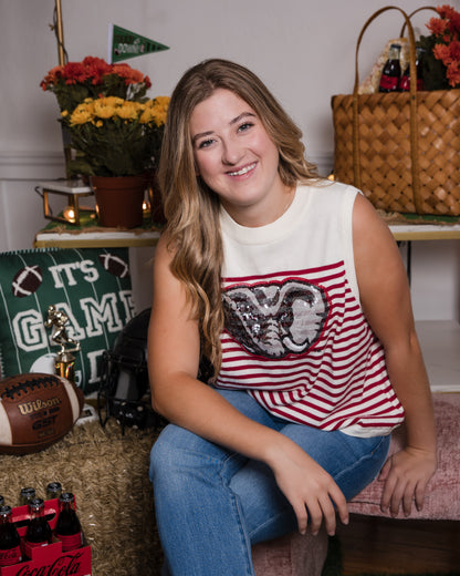 Queen of Sparkles Licensed Alabama Knit Tank Top