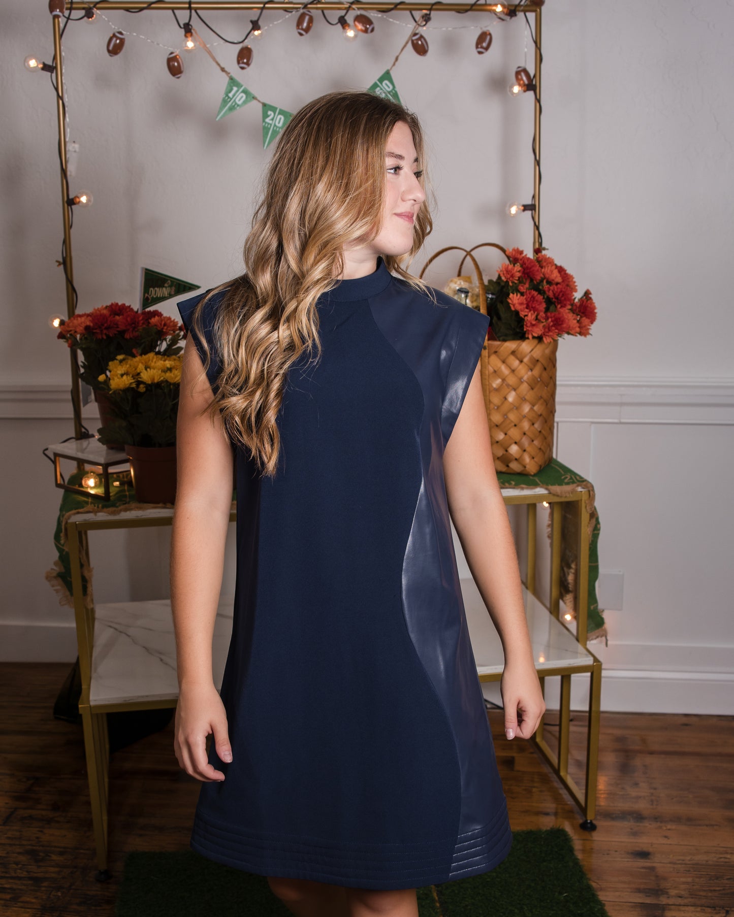 Beatrix Dress - Oxford Navy