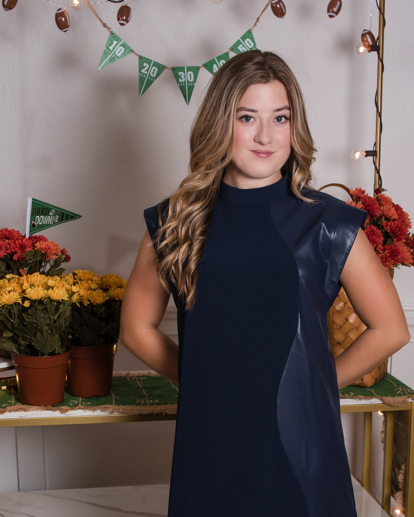 Beatrix Dress - Oxford Navy