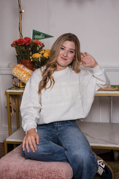 Sarah Sweatshirt - Auburn Varsity Stripe