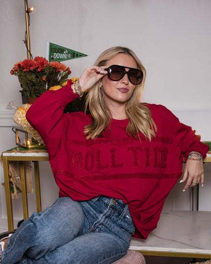 Sarah Sweatshirt - Alabama Varsity Stripe