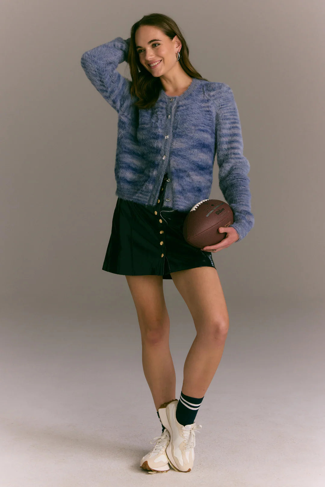 Sloan Cardigan - Blue Space Dye