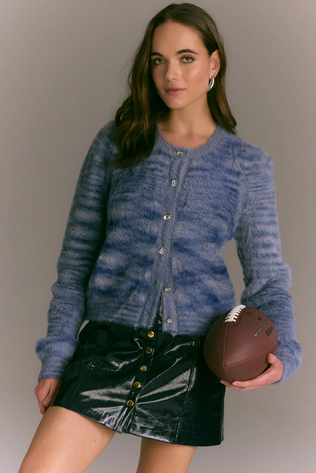 Sloan Cardigan - Blue Space Dye