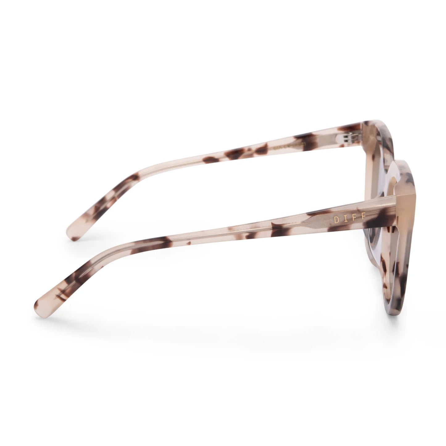DIFF Eyewear - Gia - Cream Tortoise Grey Sunglasses