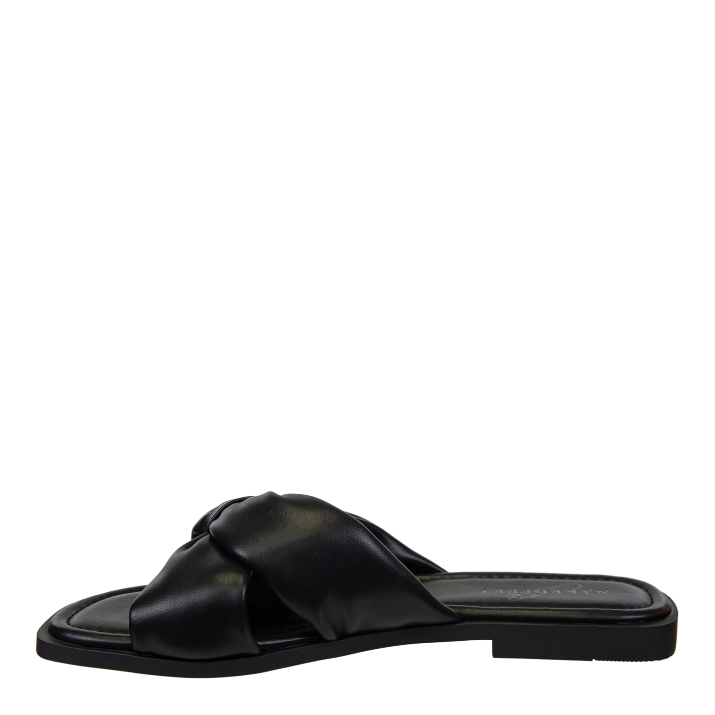 Naked Feet Goa Flat Sandals - Black