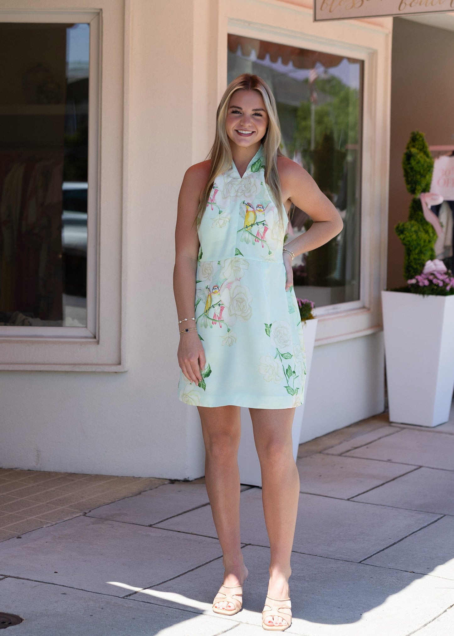 Lillian Dress - Floral Mist