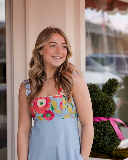 Annalisa Dress - Poppy Patch Blueberry