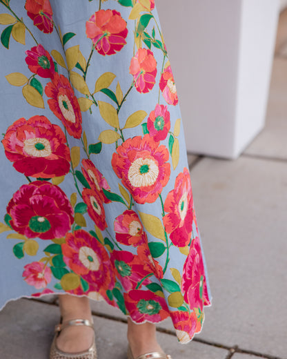 Annalisa Dress - Poppy Patch Blueberry