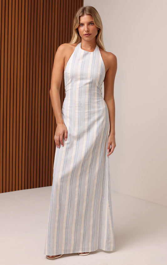 Helena Maxi Dress - Coastal Stripe