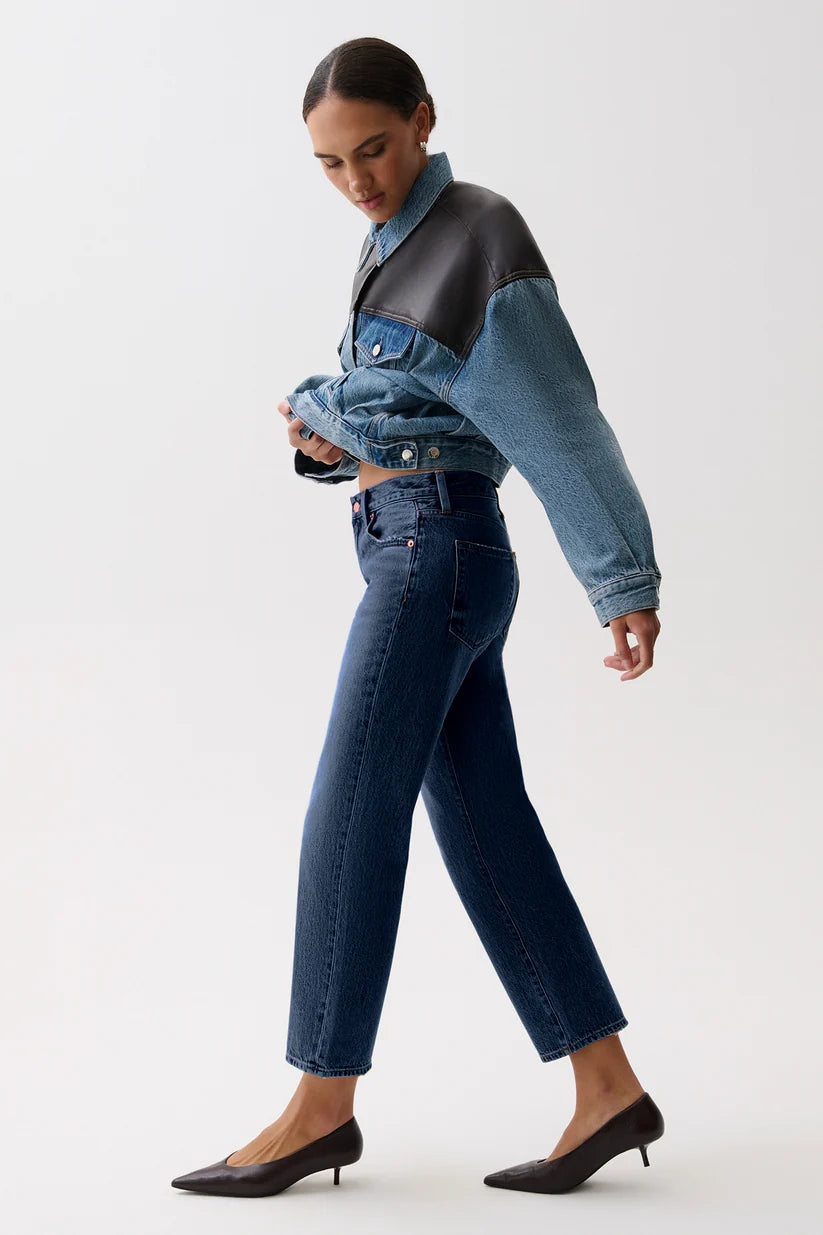 Issa Mid Rise Relaxed Straight Jean - Mirage