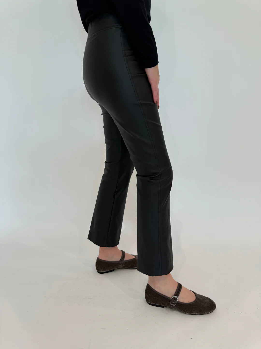 Coated Bengaline Pant - Black