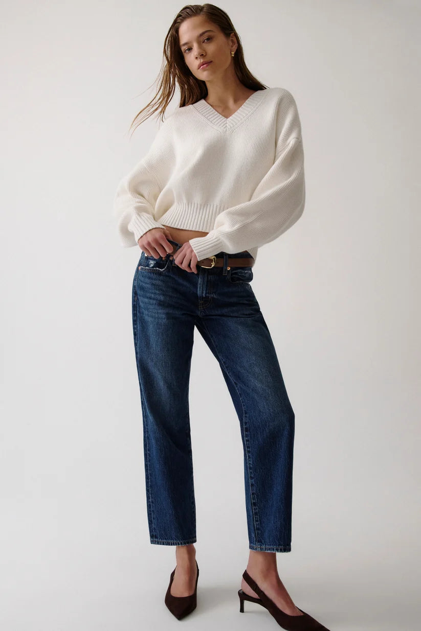 Issa Mid Rise Relaxed Straight Jean - Mirage
