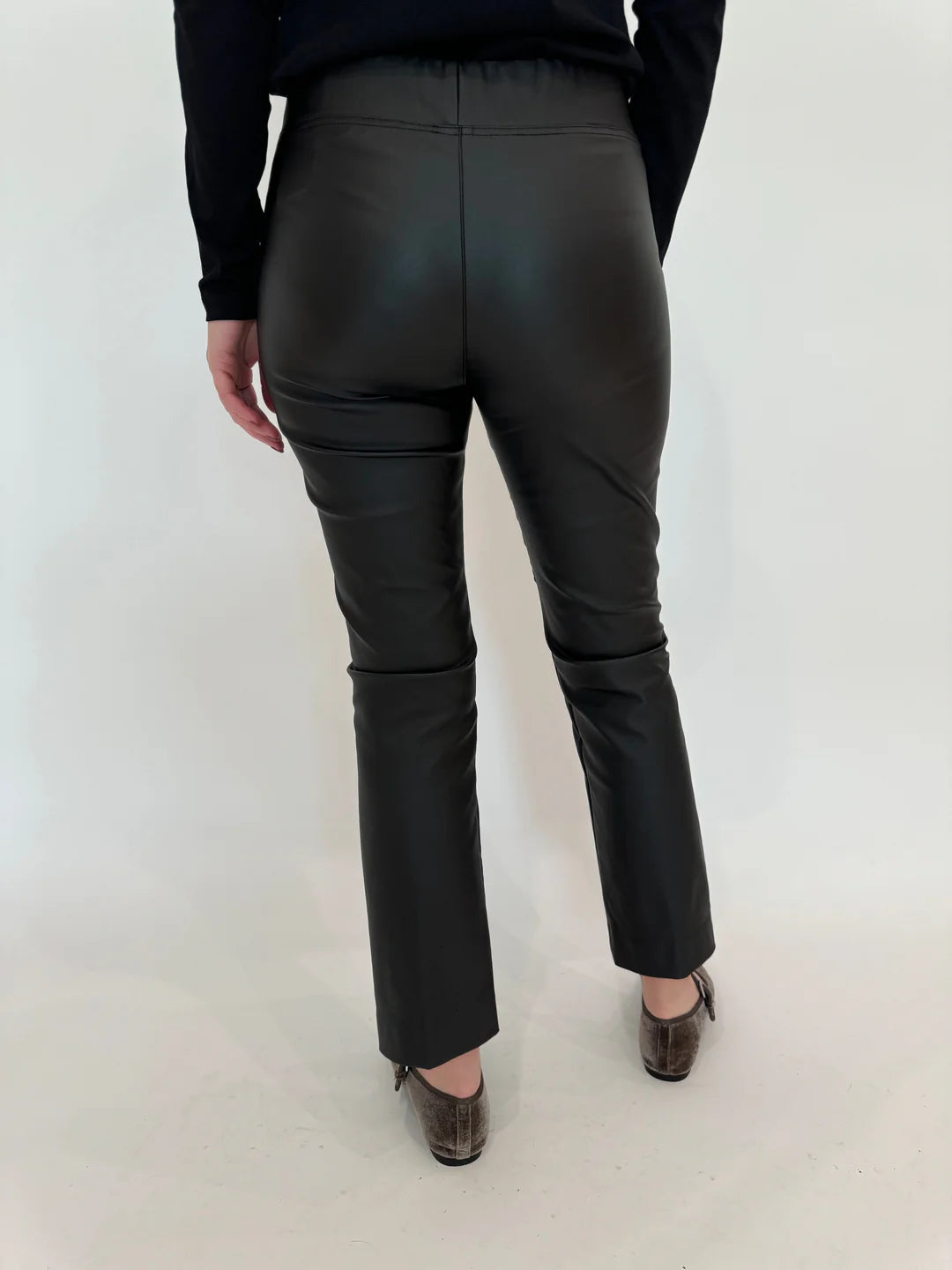 Coated Bengaline Pant - Black