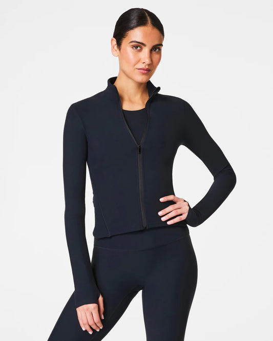Spanx OnForm Full Zip Jacket - Black