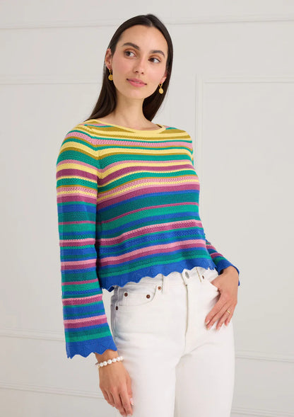 Abigail Sweater - Sunset Stripe